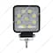 United Pacific 9 High Power Led 4-1/4 Square Competition Series Work Light - Flood 36618 - alternate 1
